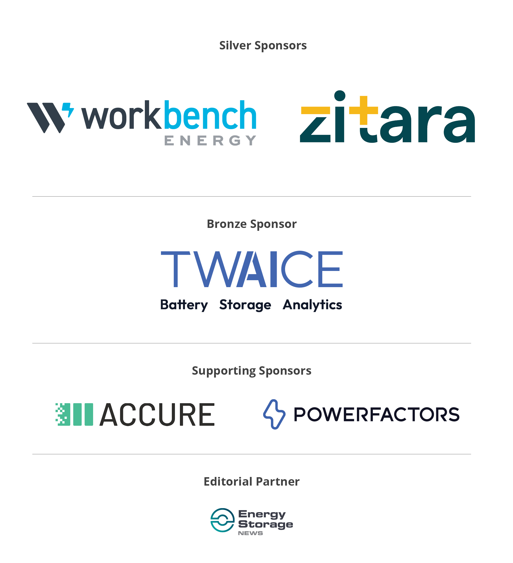 Battery Asset Management Summit USA Sponsors and Partners