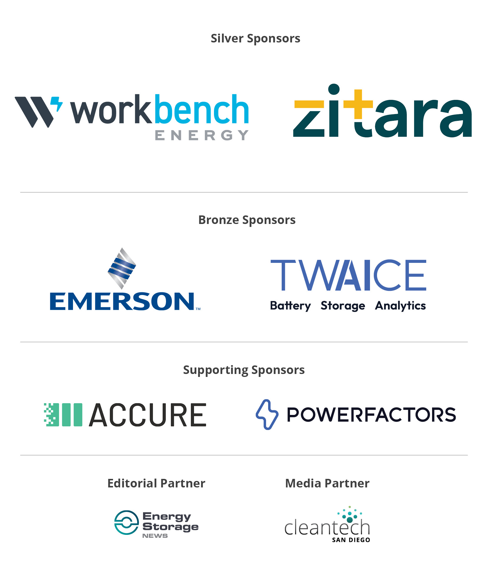 Battery Asset Management Summit USA Sponsors and Partners